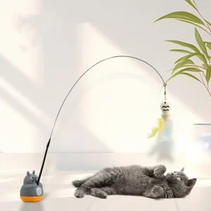 Pluma Interactiva para Gatos, los mejores juguetes para gatos, tienda de gatos uruguay, boutique para gatos